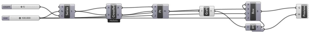 Level005 Data Tree (Graft) — Grasshopper canvas