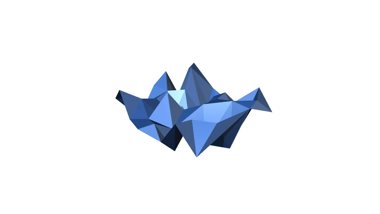 Level024 ランダム高さ点群の Mesh — model