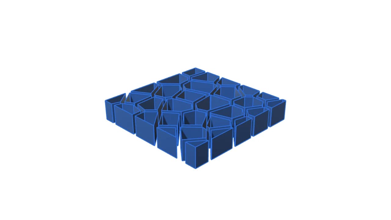 Level050 Voronoi facade extrude — model